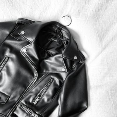 Black Leather Biker Jacket