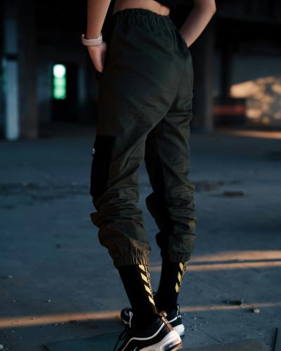 Black Tapered Joggers