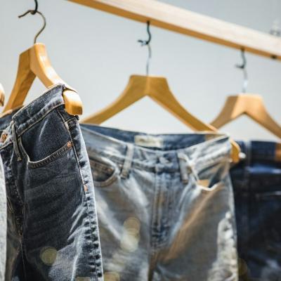 Vintage Wash Denim Jeans